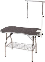 Flying Pig Pet Dog Cat Bone Pattern Rubber Surface Grooming Table with Arm