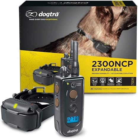 Dogtra 2300NCP Professional Grade High-Output 3/4-Mile 2-Dog Expandable Remote Training E-Collar