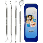 Pet Dental Hygiene Tool Set - Stainless Steel Dental Tooth Pick, Mouth Mirror, Tarter Scraper and Plaque Remover