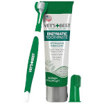 Vet's Best Complete Enzymatic Dental Care Gel & Toothbrush Kit for Dogs